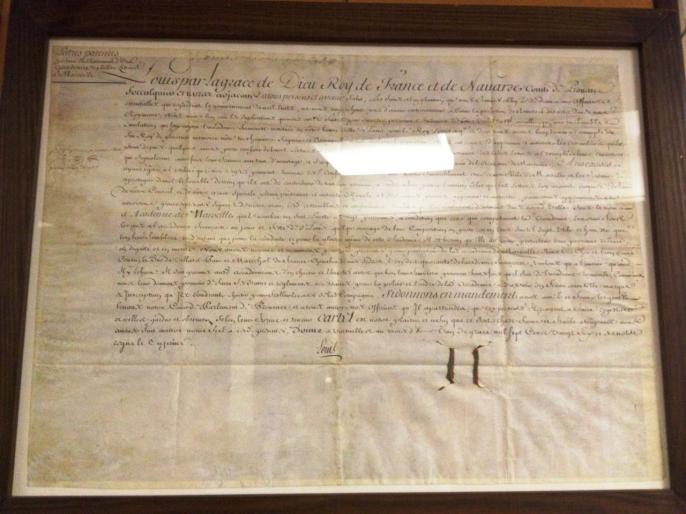 Lettres Patentes du roi Louis XV en 1726